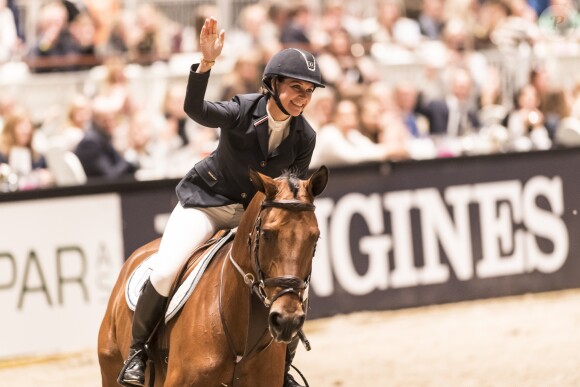 La princesse Märtha Louise de Norvège a fait son retour dans le monde du saut d'obstacles après seize ans d'absence lors de l'Oslo Horse Show le 16 octobre 2016.
