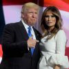 Donald Trump et sa femme Melania Trump lors du 1er jour de la convention républicaine à Cleveland, le 18 juillet 2016.