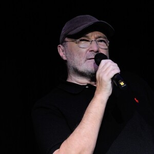 Phil Collins à la conférence de presse pour sa tournée 'Not Dead Yet' au Royal Albert Hall à Londres le 17 octobre 2016