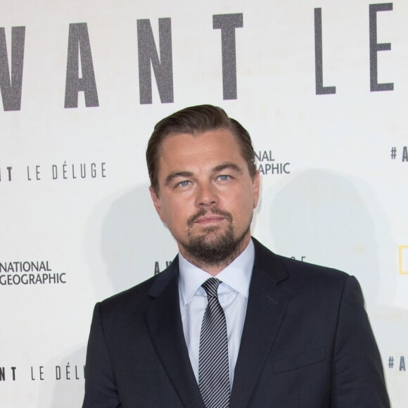 Leonardo DiCaprio - Avant première du documentaire "Before the flood" au théâtre du Chatelet à Paris le 17 octobre 2016. © Cyril Moreau/Bestimage