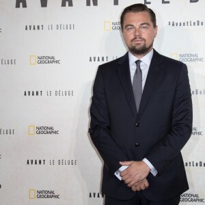 Leonardo DiCaprio - Avant première du documentaire "Before the flood" au théâtre du Chatelet à Paris le 17 octobre 2016. © Cyril Moreau/Bestimage