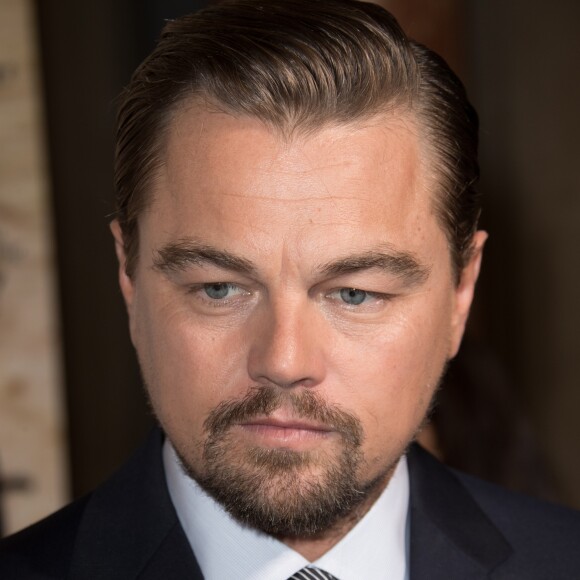 Leonardo DiCaprio - Avant première du documentaire "Avant le déluge" au Théâtre du Chatelet à Paris le 17 octobre 2016. © Cyril Moreau/Bestimage