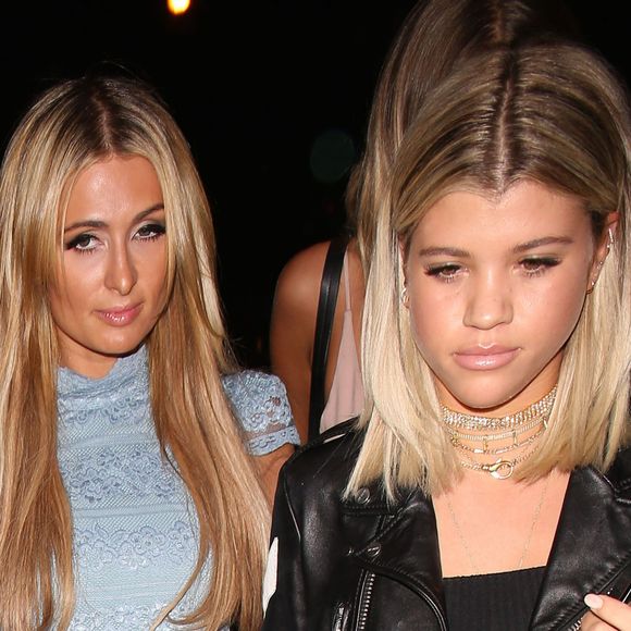 Paris Hilton et Sofia Richie de sortie au club Catch LA à West Hollywood, Los Angeles, le 20 octobre 2016