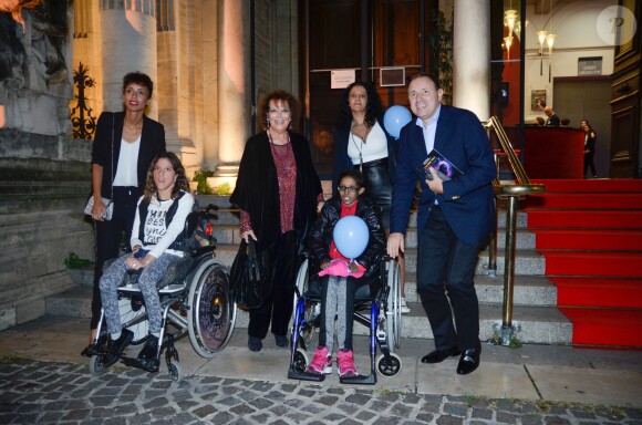 Semi-Exclusif - Sonia Rolland et Claudia Cardinale - Soirée "L'Ultime Gala Faire Face" à l'Opéra Grand Avignon. Le 15 octobre 2016