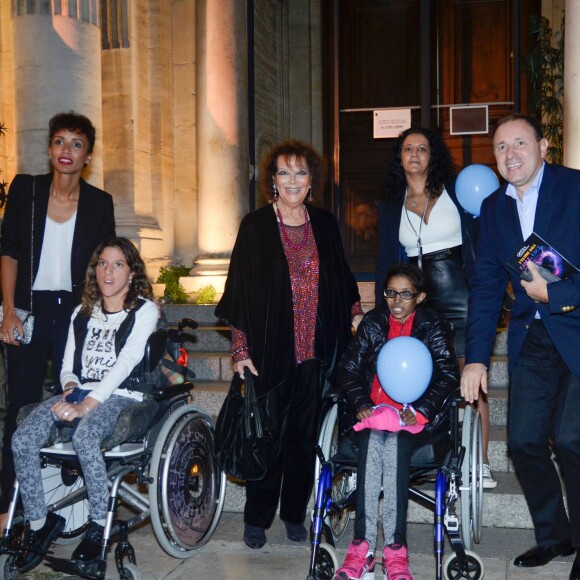 Semi-Exclusif - Sonia Rolland et Claudia Cardinale - Soirée "L'Ultime Gala Faire Face" à l'Opéra Grand Avignon. Le 15 octobre 2016