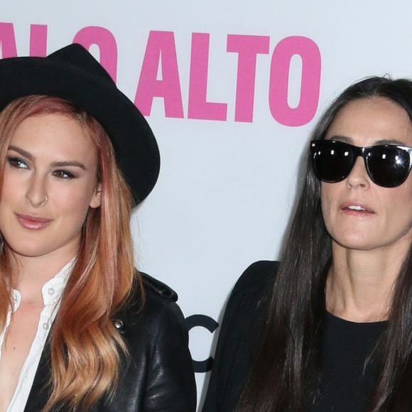 Rumer Willis, Demi Moore à la première de "Palo Alto" au Festival du film de Tribeca 2014 à Los Angeles,le 6 mai 2014