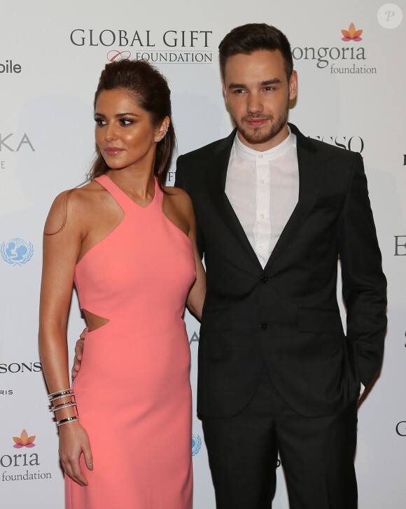Cheryl Fernandez-Versini (Cheryl Cole, Bijoux Messika) et son compagnon Liam Payne à la 7ème Édition du Global Gift Gala au Four Seasons Hotel George V à Paris le 9 mai 2016 © Marc Ausset-Lacroix / Bestimage