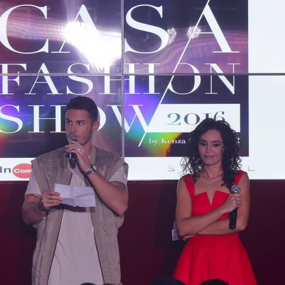 Exclusif - Baptiste Giabiconi (Parrain de la 9ème édition du Casa Fashion Show) et Aïda Touihri - 9ème édition du défilé "Casa Fashion show" au Sofitel Casablanca Tour Blanche à Casablanca, Maroc, le 22 octobre 2016. © Philippe Doignon/Bestimage