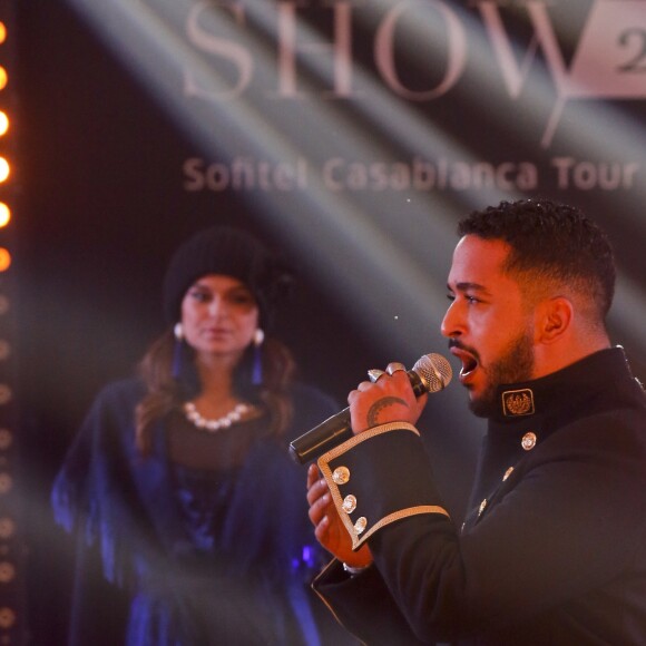 Exclusif - Marine Lorphelin (Miss France 2013) et Slimane Mokeddem (gagnant The Voice 5) - 9ème édition du défilé "Casa Fashion show" au Sofitel Casablanca Tour Blanche à Casablanca, Maroc, le 22 octobre 2016. © Philippe Doignon/Bestimage