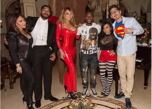 Bryan Tanaka à la soirée d'Halloween de Mariah Carey. Photo publiée sur Instagram au mois d'octobre 2016