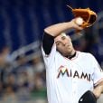 Jose Fernandez, lanceur des Miami Marlins en MLB (ici lors d'un match le 24 août 2016), a trouvé la mort à 24 ans dans un accident de bateau à Miami le 25 septembre 2016.