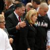 La famille de Jose Fernandez à ses obsèques, le 29 septembre 2016 à Miami, suite à sa mort à 24 ans dans un accident de bateau quatre jours plus tôt.