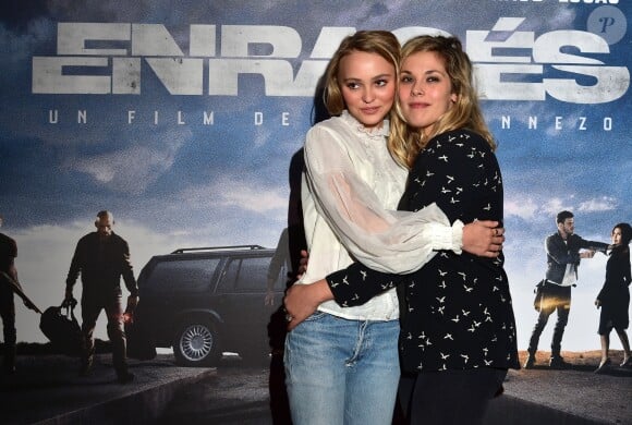 Lily-Rose Depp et Alysson Paradis - Avant-Première du film "Les Enragés" au cinéma UGC Les Halles à Paris le 28 septembre 2015.
