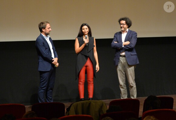 Exclusif - Louis-Julien Petit, Liza Benguigui, guest - Avant-première du film de Louis-Julien Petit "Carole Matthieu" produit par Liza Benguigui, Yamina Benguigui et Marc Ladreit de Lacharrière au cinéma Elysées Biarritz à Paris le 17 octobre 2016. Le film sera diffusé sur Arte le 17 novembre et au cinéma le 5 décembre. © Veeren/Bestimage