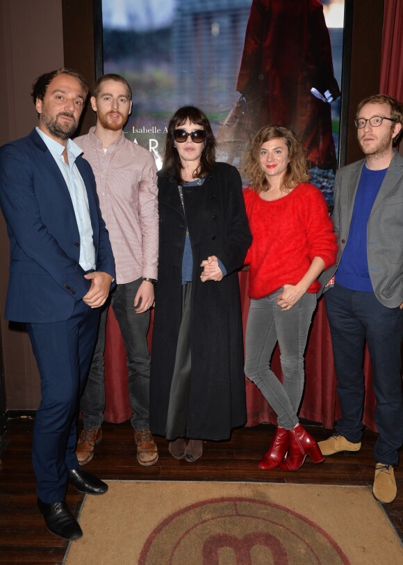 Exclusif - Louis-Julien Petit, Pablo Pauly, Isabelle Adjani, Sarah Suco et Sébastien Chassagne - Avant-première du film de Louis-Julien Petit "Carole Matthieu" produit par Liza Benguigui, Yamina Benguigui et Marc Ladreit de Lacharrière au cinéma Elysées Biarritz à Paris le 17 octobre 2016. Le film sera diffusé sur Arte le 17 novembre et au cinéma le 5 décembre. © Veeren/Bestimage