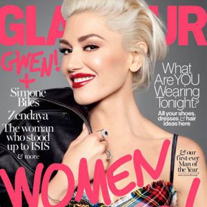 Gwen Stefani en couverture du magazine Glamour au mois de novembre 2016