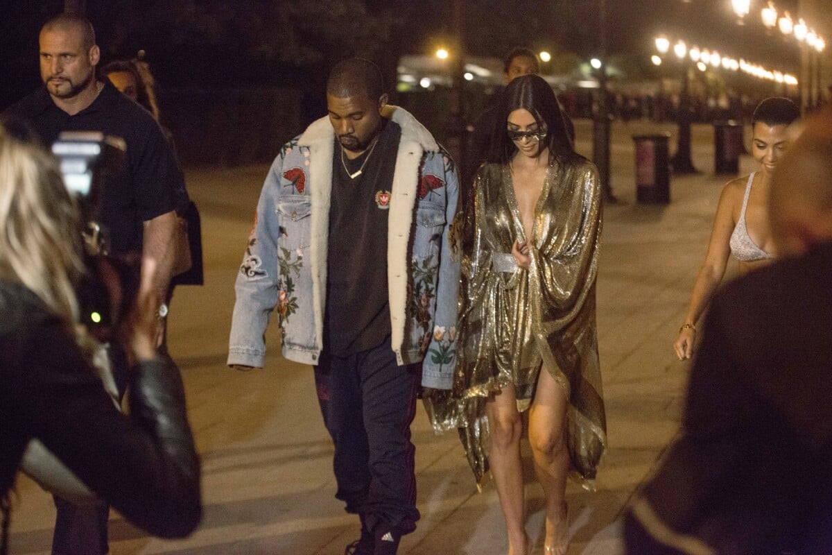 Photo : Pascal Duvier, Kanye West et Kim Kardashian à Paris, le 29 ...