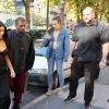 Kim Kardashian, Kanye West et Pascal Duvier à Paris le 29 septembre 2016. © Agence / Bestimage