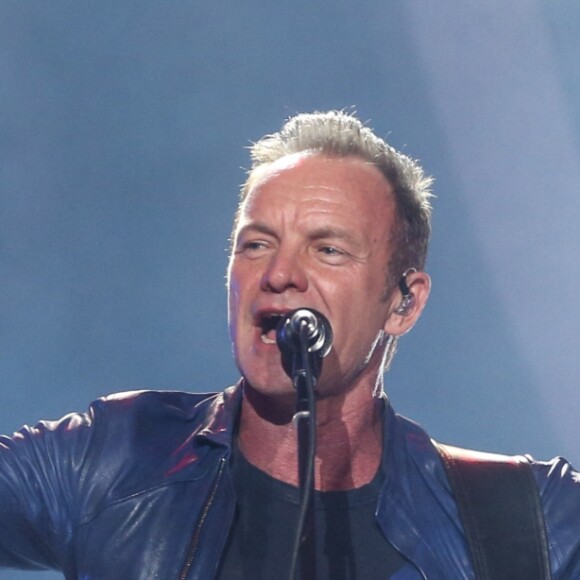 Le chanteur Sting en concert pour la cérémonie de clôture du "New Wave international music competition" à Sochi, Russia, le 9 septembre 2016.