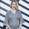 Léa Seydoux (enceinte) - Photocall au défilé de mode "Louis Vuitton" collection prêt-à-porter Printemps-Eté 2017 lors de la Fashion Week de Paris, place Vendôme, à Paris, France, le 5 octobre 2016. © Olivier Borde/Bestimage