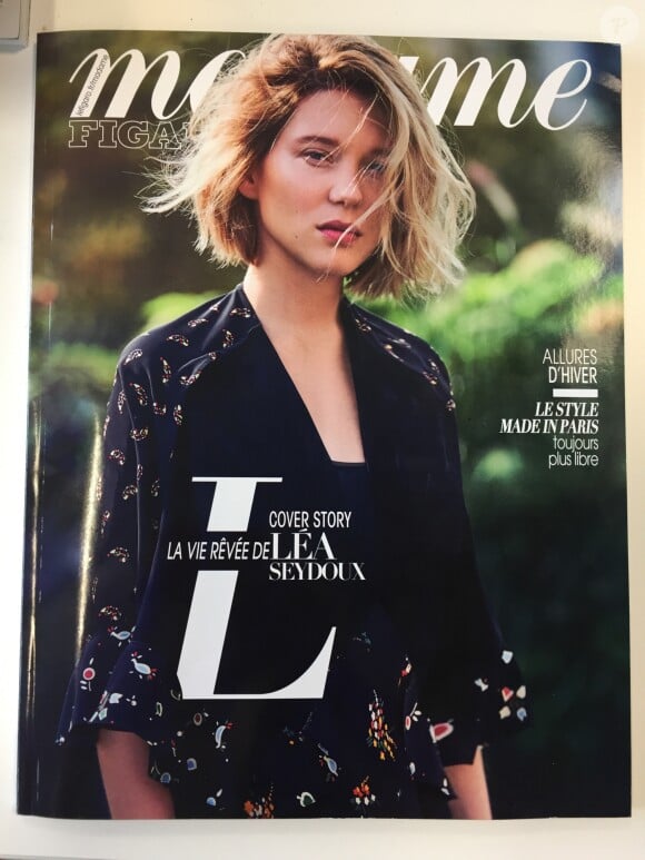 Photo de la couverture de Madame Figaro avec Léa Seydoux.