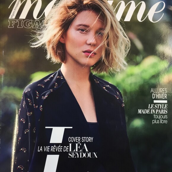 Photo de la couverture de Madame Figaro avec Léa Seydoux.