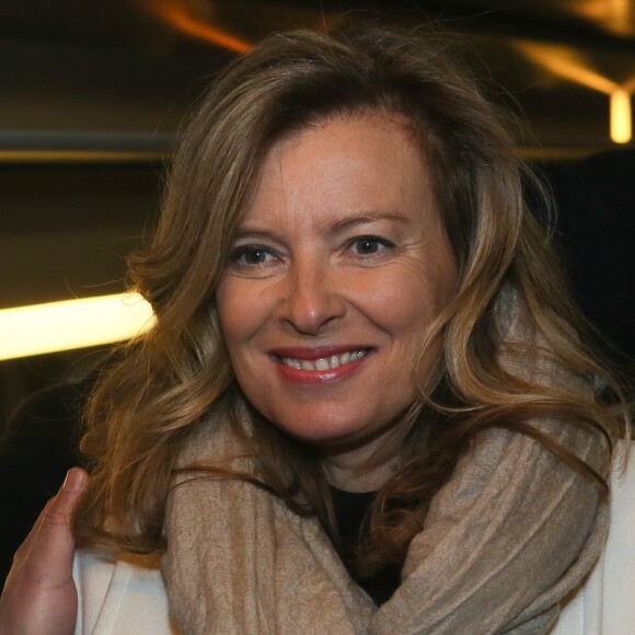 Valérie Trierweiler lors du Lancement de la campagne "Vacances pour tous 2016" du Secours Populaire à la gare Montparnasse à Paris, le 26 avril 2016. © CVS/Bestimage