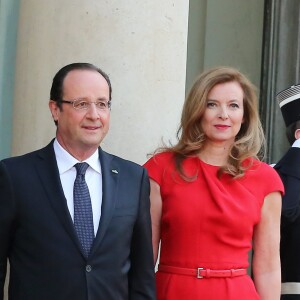 Francois Hollande, Valerie Trierweiler Paris le 7 mai 2013