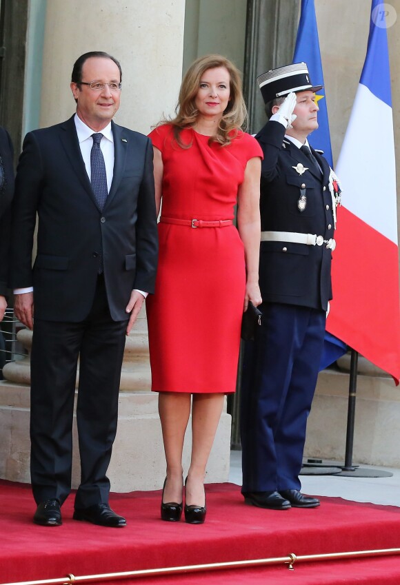 Francois Hollande, Valerie Trierweiler Paris le 7 mai 2013