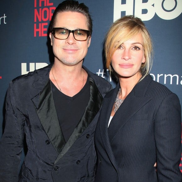 Brad Pitt et Julia Roberts à New York City, le 12 mai 2014.