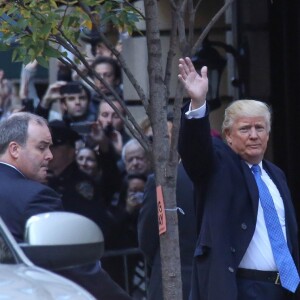 Le candidat du parti Républicain Donald Trump et sa femme Melania Trump à New York, le 8 novembre 2016.
