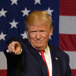 Le candidat républicain à l'élection présidentielle Donald Trump en campagne au centre South Florida Fairgrounds à West Palm Beach, Floride, Etats-Unis, le 13 octobre 2016