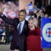 Barack Obama au Meeting de la candidate démocrate aux élections présidentielles américaines, Hillary Clinton, à Philadelphie. Le 7 novembre 2016