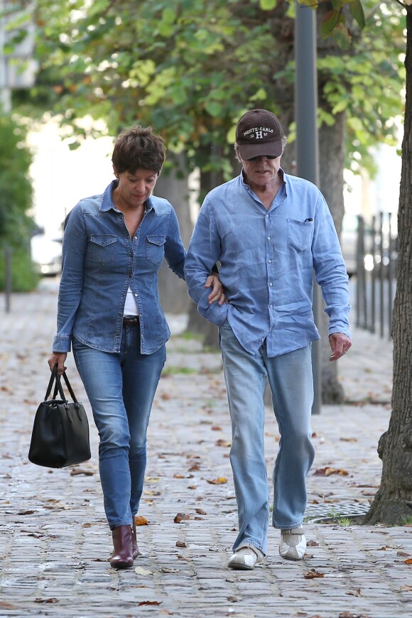Exclusif - Robert Redford et sa femme Sibylle Szaggars ont visite le musee du cheval apres un dejeuner a Chantilly, le 21 octobre 2013.