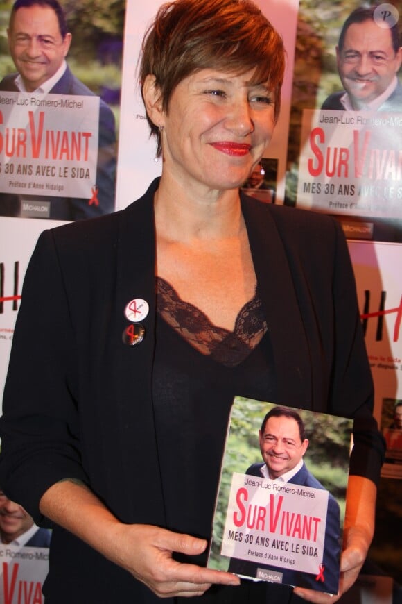 Maïtena Biraben - Soirée de lancement du livre "SurVivant, Mes 30ans avec le sida" de Jean-Luc Romero-Michel au club Banana café à Paris. © Baldini/Bestimage
