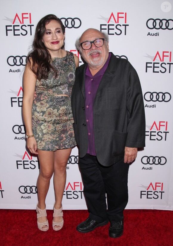 Lucy DeVito et son père Danny DeVito lors de la première '' The Comedian'' pendant le ''AFI FEST 2016'' au Egyptian Theater à Hollywood, le 11 novembre 2016.