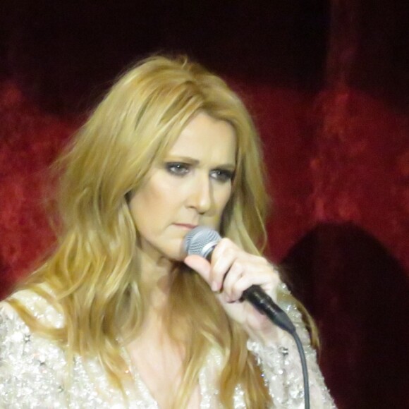 Céline Dion au Caesars Palace à Las Vegas le 23 février 2016.