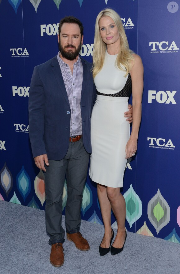 Mark-Paul Gosselaar et sa femme Catriona McGinn à la soirée Fox Summer TCA au Soho House à West Hollywood, le 8 août 2016
