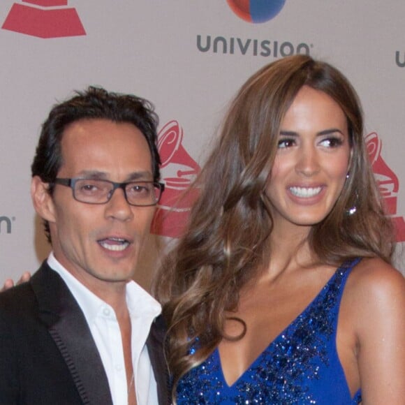Marc Anthony et sa femme Shannon De Lima lors de la soirée annuelle des "Latin Grammy Awards" au MGM Grand Garden Arena à Las Vegas, le 20 novembre 2014.