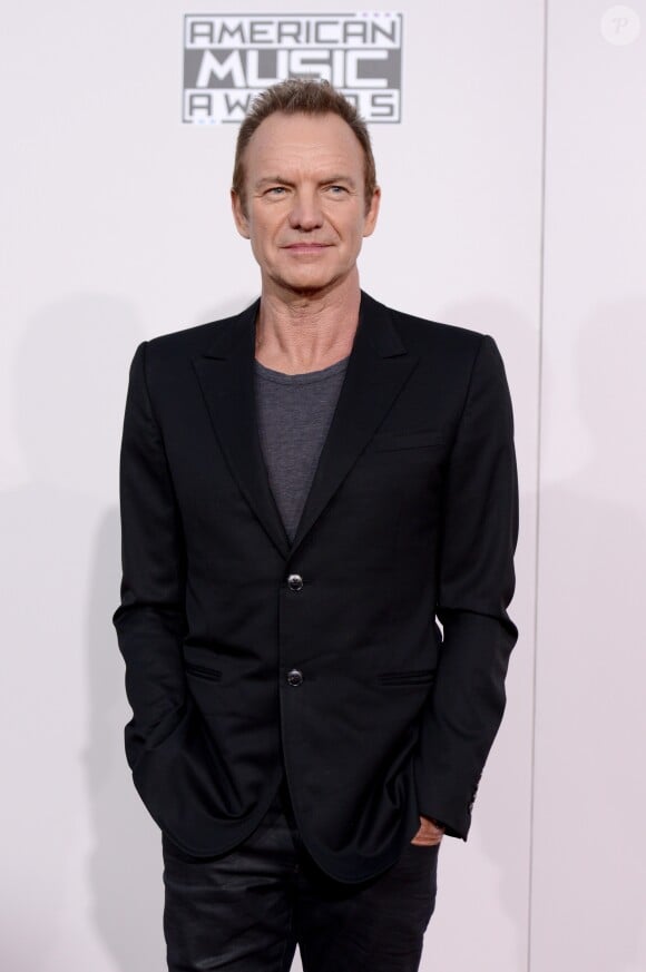 Sting sur le tapis rouge des American Music Awards 2016 au théâtre Microsoft à Los Angeles, le 20 novembre 2016