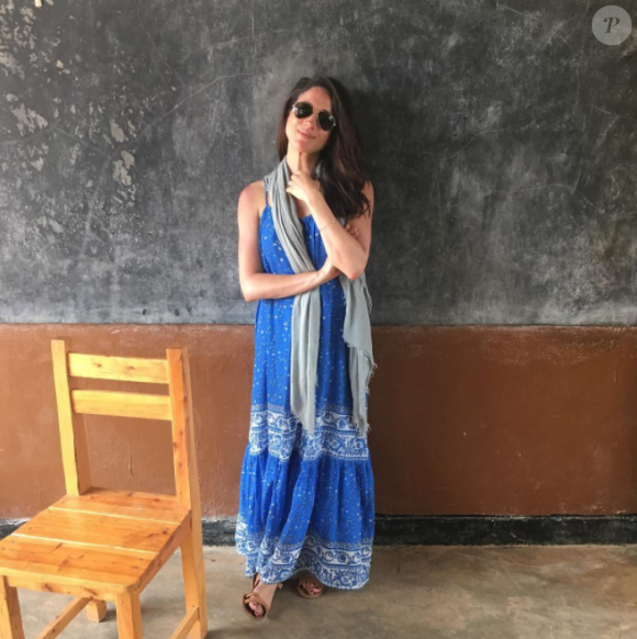 Meghan Markle, girlfriend du prince Harry, lors de son séjour humanitaire au Rwanda en début d'année 2016. Photo Instagram.