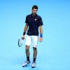 Novak Djokovic lors de la finale du Masters de Londres le 20 novembre 2016, qu'il a perdue contre Andy Murray.