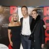Kelly Stafford, Rocco Siffredi et sa femme Rosa Caracciolo (Rozsa Tassi) à l'avant-première du film "Rocco" au cinéma UGC des Halles à Paris, France, le 22 novembre 2016.