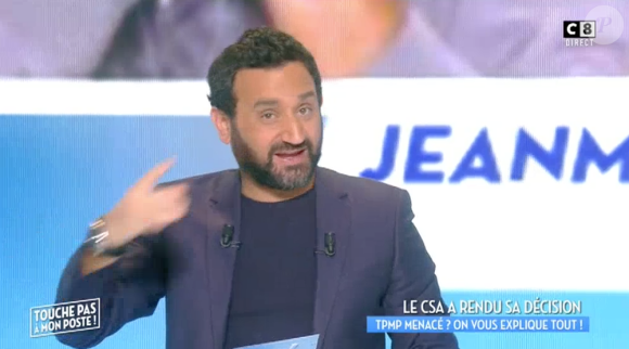 Cyril Hanouna répond au CSA dans l'émission "Touche pas à mon poste" sur C8. Le 23 novembre 2016.