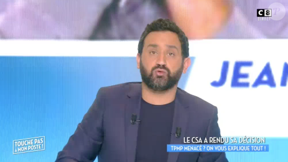 Cyril Hanouna répond au CSA dans l'émission "Touche pas à mon poste" sur C8. Le 23 novembre 2016.