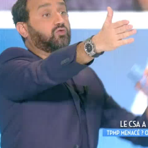 Cyril Hanouna répond au CSA dans l'émission "Touche pas à mon poste" sur C8. Le 23 novembre 2016.