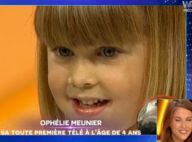 Ophélie Meunier : Émue de revoir sa participation à "L'école des fans" à 4 ans