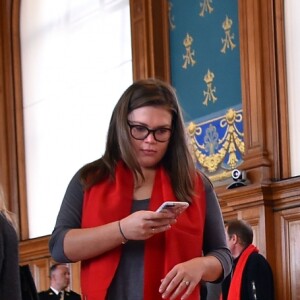 La princesse Stéphanie de Monaco et sa fille Camille Gottlieb participent au déploiement des "Courtepointes" en mémoire des victimes du SIDA, au Musée Océanographique de Monaco, le 28 novembre 2016. © Bruno Bébert / Bestimage