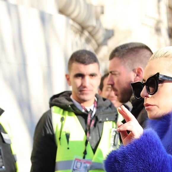 Lady Gaga au Grand Palais à Paris pour préparer le défilé Victoria's Secret le 29 novembre 2016. © Agence / Bestimage