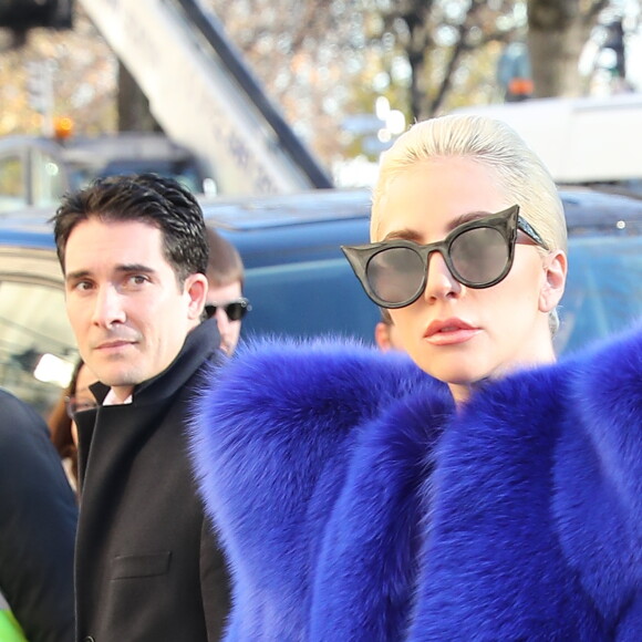 Lady Gaga au Grand Palais à Paris pour préparer le défilé Victoria's Secret le 29 novembre 2016. © Agence / Bestimage